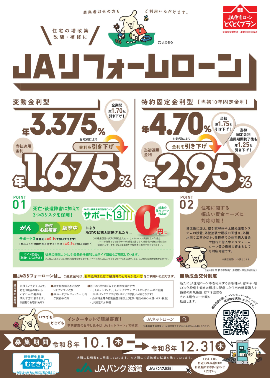 JAリフォームローン