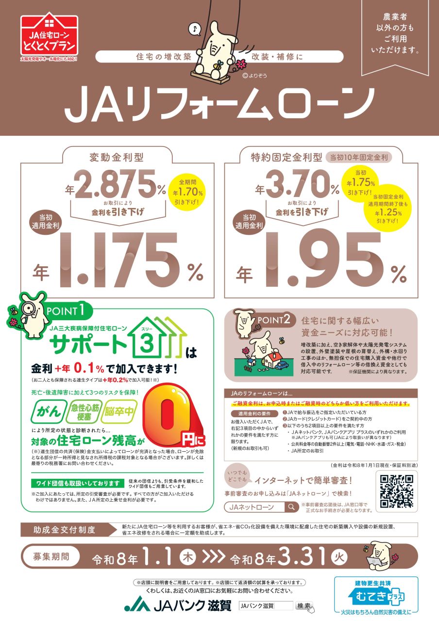 JAリフォームローン